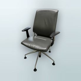 C61923 - Leather Vitra Meda 2 Chair