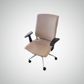 C61743 - Leather Vitra Meda 2 Chair