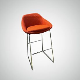 R6571 - Red SYS Stool with Sled Base by Gateway Office Furniture
